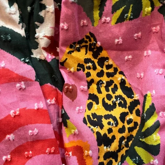 FARM Rio Pink Leopard Forest Midi Dress - Picture 5 of 9